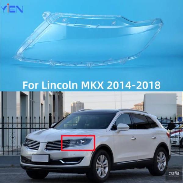 並行輸入品 リンカーンMKX 2014 - 2016 2018用ヘッドライトガラス車両アクセサリーランプシェードパーツ 部品 アクセサリー