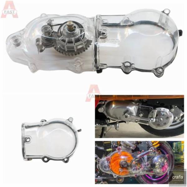 並行輸入品 ホンダ DIO AF18 AF27 AF28 AF24 Giorno AF52 Julio 用クラッチカバー ドライブカバー クラッチスタートサイドカバー クリアエッジカバーパーツ 部品
