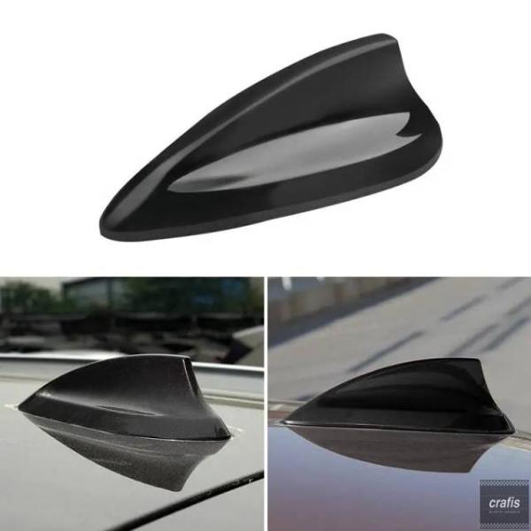 並行輸入品 BMW 2 3 4 5 7シリーズ用ブライトブラックABS製ルーフシャークフィンアンテナカバートリムパーツ 部品 アクセサリー