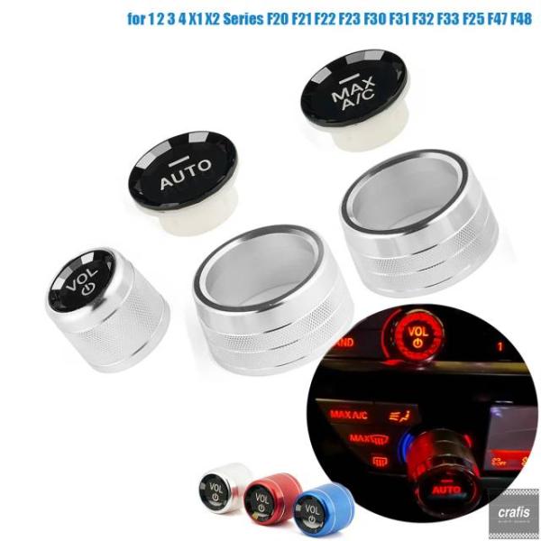 並行輸入品 BMW 1 2 3 4 X2 シリーズ F20 F21 F22 F30 F31 F32 F47 F48 用カーエアコンノブボリュームオーディオコント