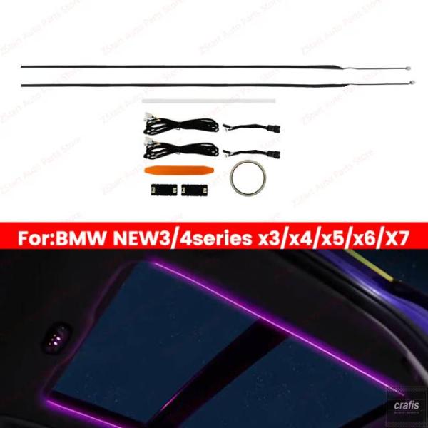 並行輸入品 BMW G20 3シリーズ 5シリーズ G01 G05 G30 X3 X4 X5 X6 X7用 11色LEDサンルーフライト 車内スカイライト アン