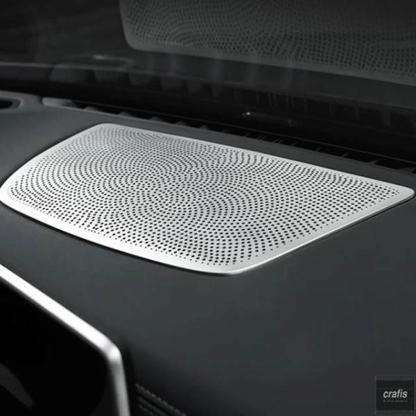並行輸入品 BMW 7シリーズ G11 G12用カーアクセサリー オーディオスピーカー ダッシュボードスピーカー装飾カバーステッカートリムパーツ 部品 アクセサ