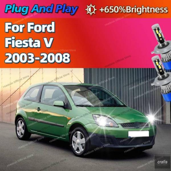 並行輸入品 2個 H4 LEDバルブ ターボヘッドライト 30000LM  ファン フォード フィエスタV 2003 06 01 2007 2008パーツ 部品
