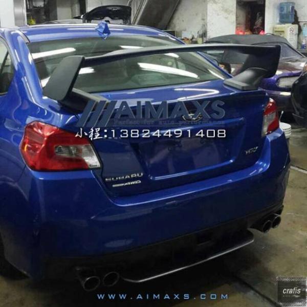 並行輸入品 2007年〜2016年式 スバル インプレッサ WRX STIスタイル リアトランクスポイラー ABS製 未塗装スポイラーパーツ 部品 アクセサリー
