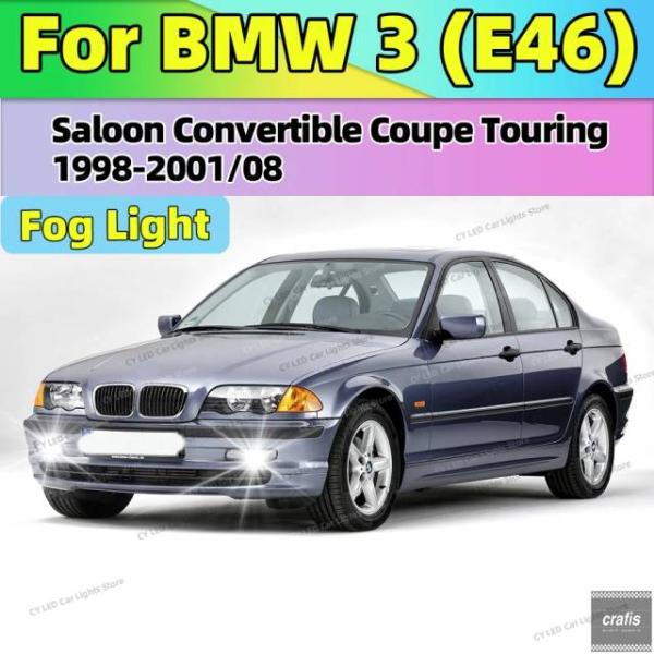 並行輸入品 BMW LED フォグランプ 車用 フォグライト フロントバルブ ウルトラ 3 シリーズ E46 セダン コンバーチブル クーペ ツーリング用 35