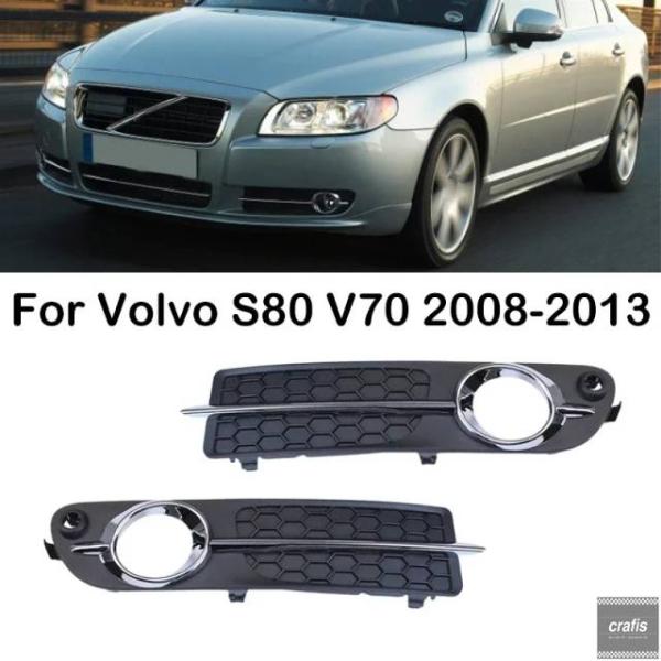 並行輸入品 ボルボ S80 V70 2012 2013 車用 フロント バンパー フォグランプ フレーム フォグランプカバー モールディングトリム 30 397