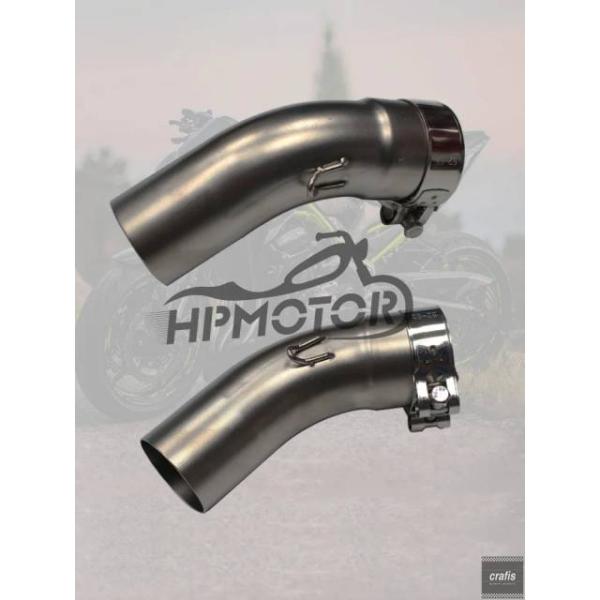 並行輸入品 カワサキ ZX4R ZX4RR 2023 用 ミドルリンクパイプ 51mm