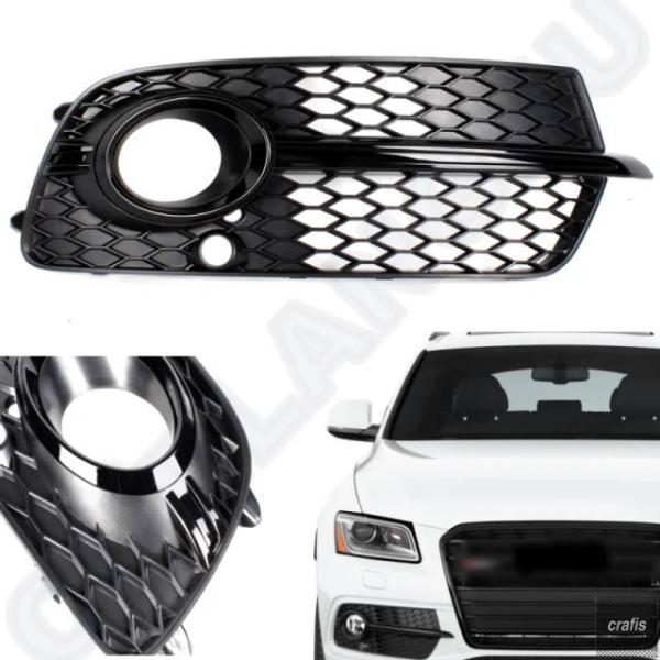 並行輸入品 アウディ SQ5 Q5 S-Line 2013 - 2016 2017 用 右側 フロント フォグランプグリルカバー 8R0807682N パーツ 
