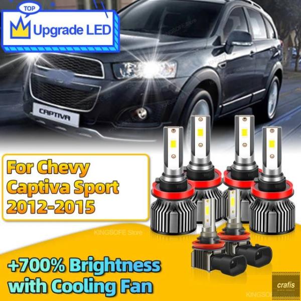 並行輸入品 2 6個 LEDヘッドライト 30000LM Canbus H11 H9 車用フロントライトバルブ H8 フォグランプ シボレー キャプティバ スポ