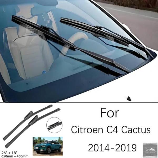 並行輸入品 シトロエン C4 カクタス 2014-2019 2015 - 18 26 18 インチ フロントワイパーブレード フロントガラス ウィンドウ アクセ