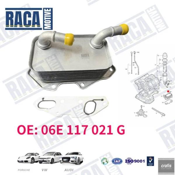 並行輸入品 VWトゥアレグアウディA6A7A8Q5Q7S4S5SQ5 3.0Lエンジン用オイルクーラーガスケット 06E117021G 06E117021L 0