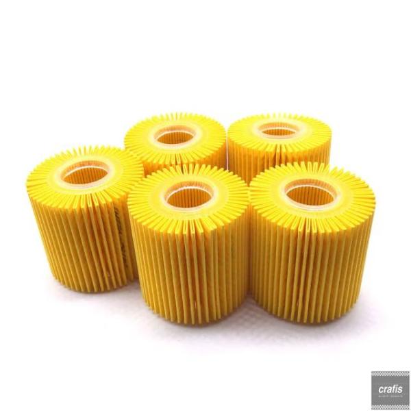 並行輸入品 トヨタレクサス ES350RX350RX450HGS350アバロンカムリハイランダーRAV4 V6 4気筒エンジン用オイルフィルター 5個セット 0