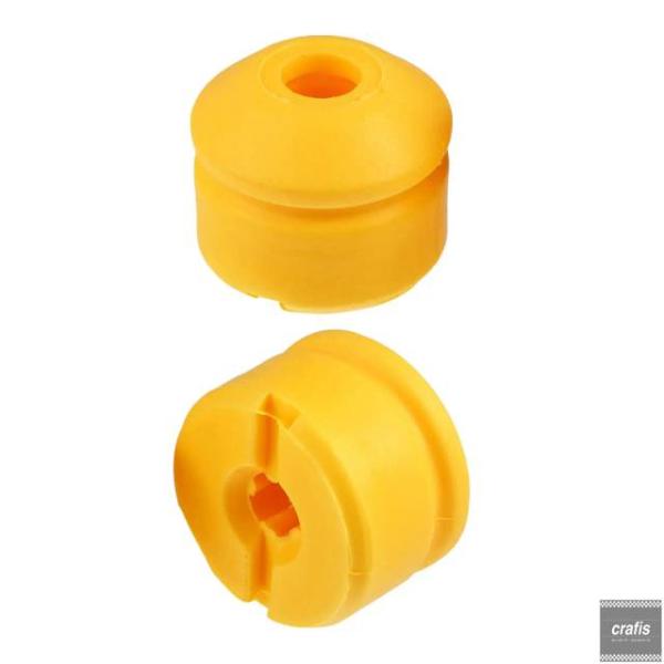 並行輸入品 2個フロントバンプストップバンパー 52089347AA 左右バンプストップアクセサリー ジープ コマンダー グランドチェロキー イエロー パー パ