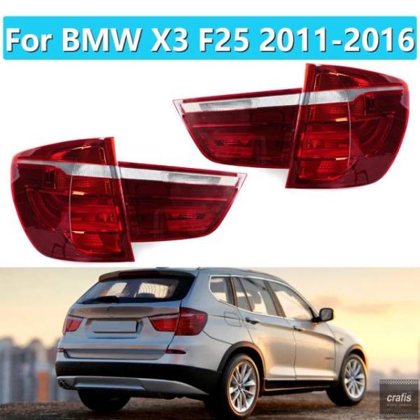 並行輸入品 BMW X3 F25 2011-2016用リアテールライト外側テールストップブレーキライトカーアクセサリーパーツリアウィンカーフォグランプ パーツ 