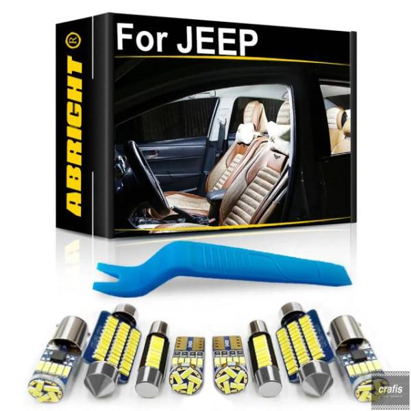 並行輸入品 ジープ レネゲード グランドチェロキー リバティ パトリオット コンパス コマンダー ラングラー用車内LEDライト パーツ アクセサリー キ パーツ