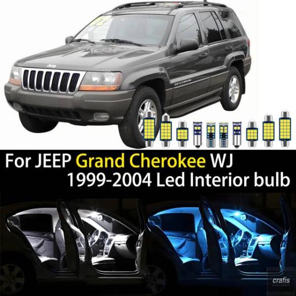 並行輸入品 ジープ グランドチェロキー WJ 36192 2003 2004 車用 LED インテリアライト 車内ランプ ライト電球 アクセサリーキット パーツ