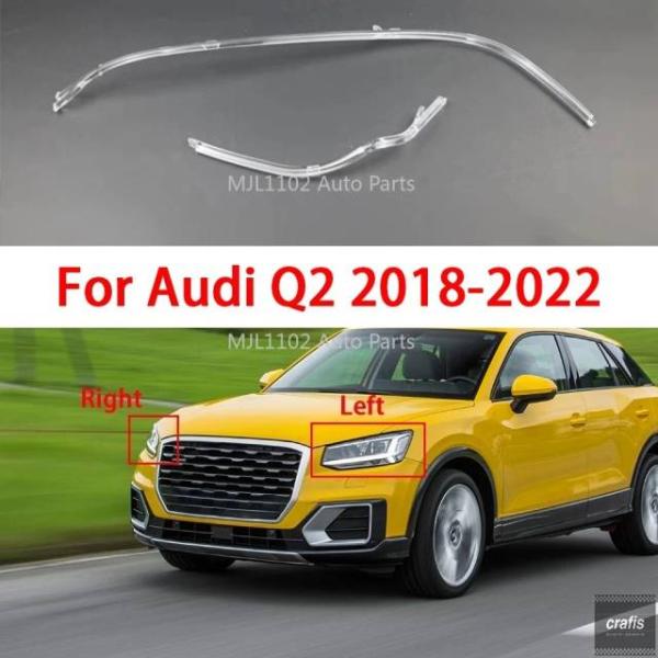 並行輸入品 アウディQ2 2018-2022用DRLヘッドランプガイドプレートデイタイムランニングライトチューブヘッドライトLEDライトバー白色ライトアクセ  
