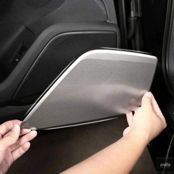 並行輸入品 アウディ A6L A7 C8 2019-2024 用 ドアスピーカーカバーとオーディオ装飾カバー 車内 パーツ 部品