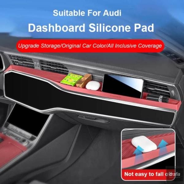 並行輸入品 アウディ A6L C8 A7 2019 - 21 2022 2025 用シリコンパッド ギアシフトパネル ダッシュボードマット インテリア装飾 パー