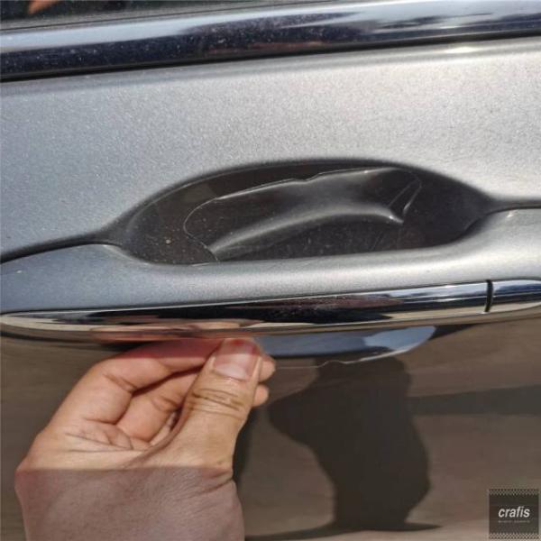 並行輸入品 VW フォルクスワーゲン MK7 ゴルフ 7 シュコダオクタビア A7 CC ティグアン用クリアカーハンドルフィルム セット 5枚 パーツ 部品