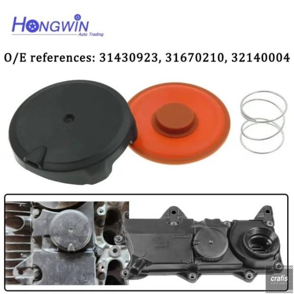 並行輸入品 ボルボ S60 V60 XC60 S80 V70 XC90 S90 V90 XC40 2.0 用エンジン PCV バルブカバーリペアキットキャップ 32 B4204T38 31430923 31670210 パーツ 部品