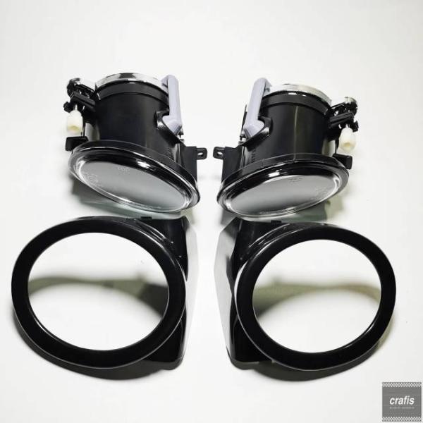 並行輸入品 BMW E46 M3 用 クリアフロントバンパーフォグランプカバーバルブセット 01-06 パーツ 部品
