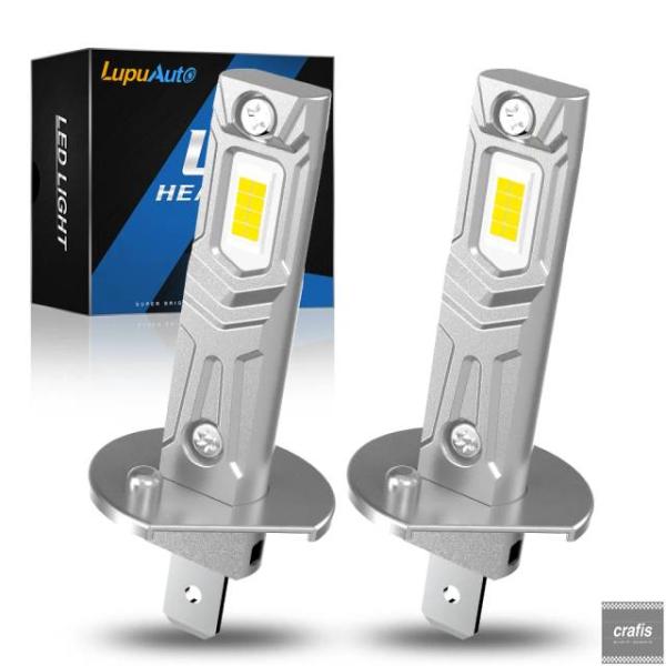 並行輸入品 BMW E30 E34 E70 1994 用 2x H1 LED ヘッドライト Canbus 高出力 90W ホワイトスーパーランプ 6000K 2