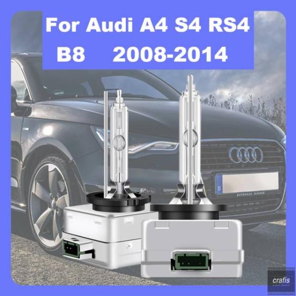 並行輸入品 アウディ A4 S4 RS4 B8 2008-2014 D3S キセノン HID ヘッドライトバルブ 35W オートランプ 2個 4300K 500