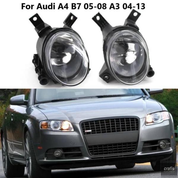 並行輸入品 アウディ A4 S4 アバント B7 2005-2008 A3 2004-2013 用左右フロントバンパーフォグランプ カーアクセサリー 8E094