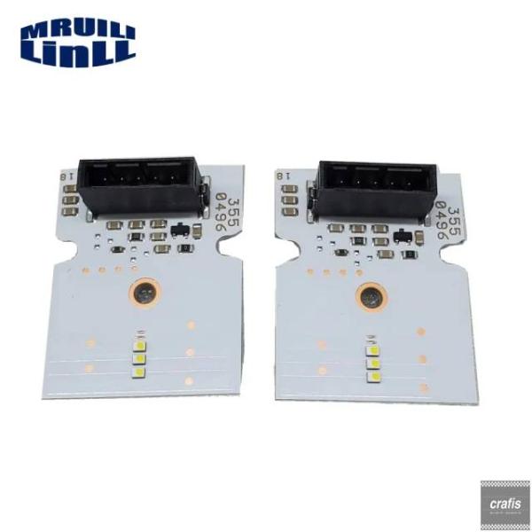 並行輸入品 アウディ Q3 2015 - 18 用 ヘッドライト LED DRL ボード デイタイム キセノン 2個 8U0941475B 8U0941475C