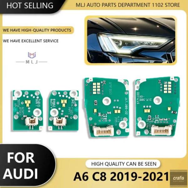 並行輸入品 アウディ A6 C8 2019 - 21 LED ヘッドライト デイタイム ランニング ターン シグナル モジュール 光源チップ エンジェル アイ用