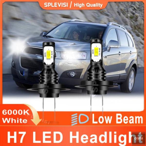 並行輸入品 シボレー キャプティバ用 LED H7 ヘッドライト ロービーム 70W ホワイト 2010 - 13 2014 16 2018 2個セット 389