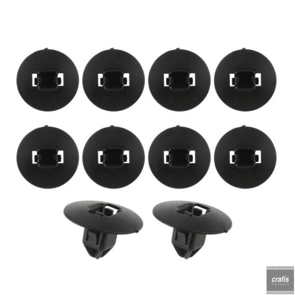 並行輸入品 ボルボ XC70 2008-2016 インテリアアクセサリー用フロントバンパーグリルデフレクターパネルクリップ オートファスナー 10個セット 30