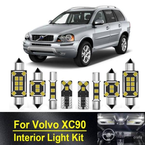 並行輸入品 ボルボ XC90 I MK1 275 2002-2010 - 2013 2014 用カーキャンバス LED 室内灯バルブキット 車内 パーツ 部品