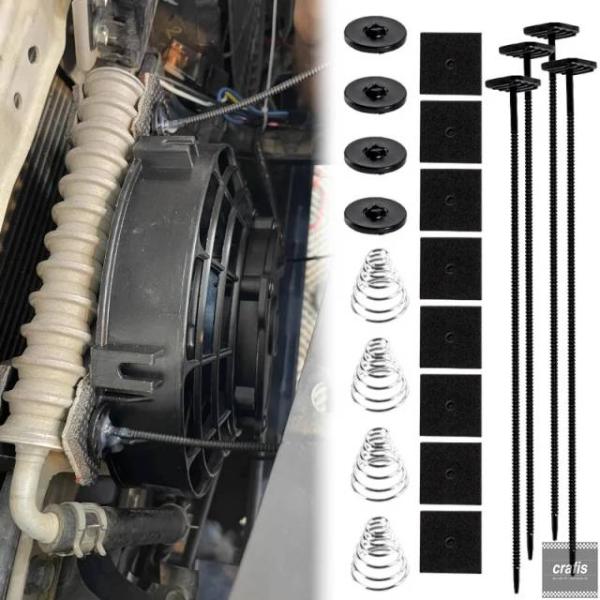 並行輸入品 ホンダ トラック用電動 ラジエーター ファン固定ストラップキット パーツ BMW フィアットアウディトヨタ対応 2セット パーツ 部品
