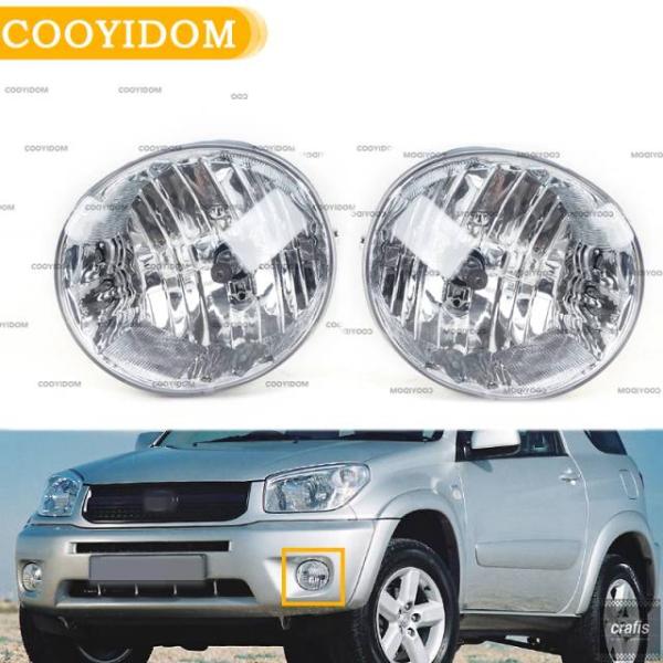並行輸入品 トヨタ RAV4 2004 2005 用レクサス ES330 用カー DRL フォグランプ フォグライト ヘッドライト LED ハロゲン ヘ パーツ