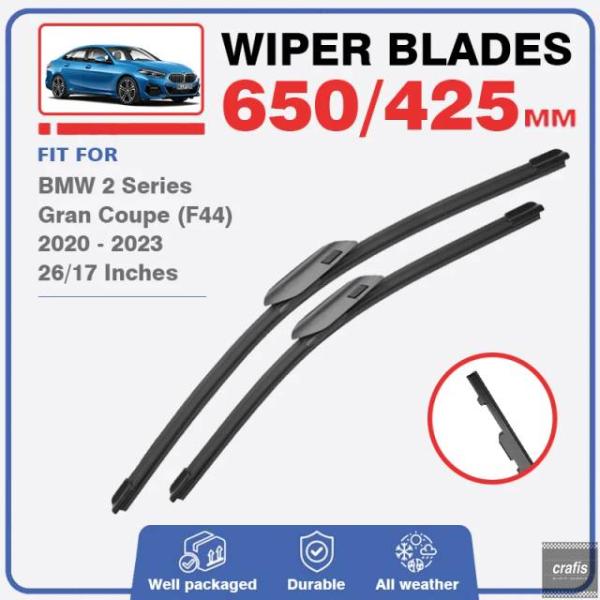 並行輸入品 BMW 2 シリーズ グランクーペ F44 2020 - 2023 用フロント ワイパー ブレード フロント ガラスブラシウィンドウ アクセサリー 