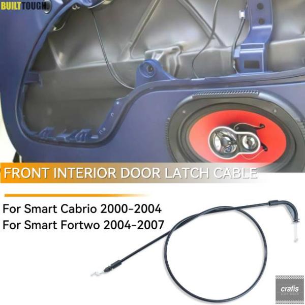 並行輸入品 スマート フォーツー 450 カブリオ シティクーペ 1998 - 2007 用 車内 ドアハンドル リリースロック ケーブル Q0001973V0