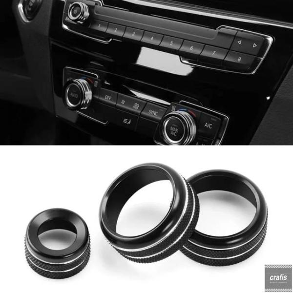 並行輸入品 BMW 1 2 3 3GT 4 X1 F30 F34 F20 ボタン カーエアコンオーディオボリュームコントロールノブトリムリング アクセサリー パ