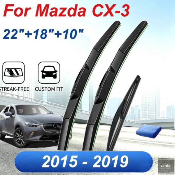 並行輸入品 マツダ CX-3 2015 - 2018 2019 CX3 CX 3 DK アクセサリー 車用 フロント ガラス ワイパー ブレード ブラシカッター
