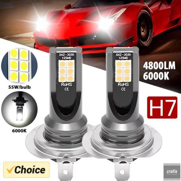 並行輸入品 BMW 2x H7 LED ヘッドライト 電球スーパーアウディ A4 B5 B6 B8 A6 C5 A3 A5 Q3 Q5 Q7 E46 E39 E