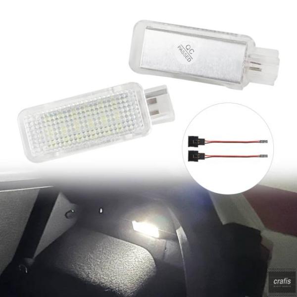 並行輸入品 アウディ A3 8P A4 B6 A6 C6 A8 4D A7 5D 用 LED トランクランプ 車内ライト 防水 車用ライト 2個セット 6000