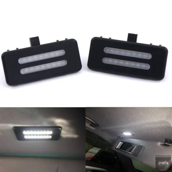 並行輸入品 BMW X5 E70 X3 F25 E90 E91 E92 E60 E66 E71 用省エネ型車内 LED サンバイザー バニティミラーランプ パー