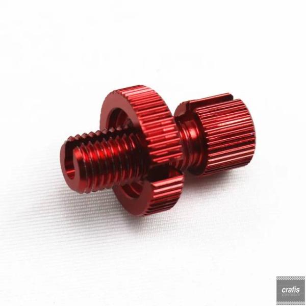 並行輸入品 赤バイク用 M10 クラッチレバー ケーブル アジャスターキットボルトロックナット GSXR パーツ 部品
