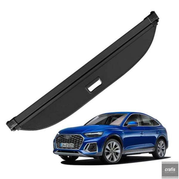 並行輸入品 アウディ Q5 SQ5 2018-2025 用カーゴカバー トランク 格納式パーセルラック スポーツバックには適用されません パーツ 部品