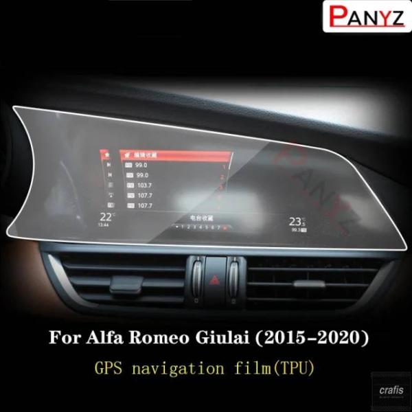 並行輸入品 アルファロメオ ジュリア 2015-2023 用 カー GPS ナビゲーションフィルム LCD スクリーンカバー 傷防止膜 8.8 インチ パーツ 