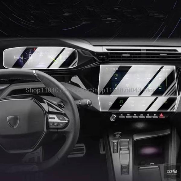 並行輸入品 プジョー 308 SW 408 2022 2023 用フィルム カーラジオ GPS ナビゲーション ダッシュボード LCD スクリーンフィルム パー