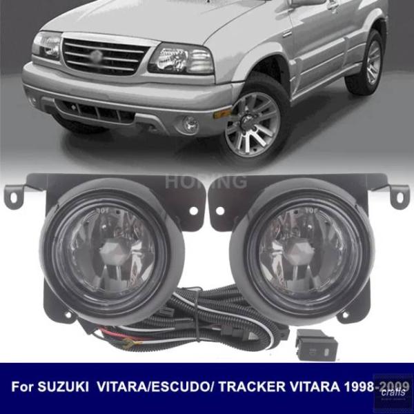 並行輸入品 スズキ ビターラ エスクード 2000 トラッカー 2001-2009 1998-2007 用 フロント フォグランプ キット H3 バルブ パーツ