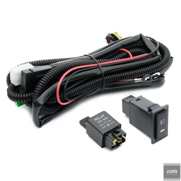 並行輸入品 トヨタ H10 H12 フォグランプ 配線 ハーネス カムリ カローラ ヴァーソ ハイラックス ランドクルーザー 90 カリーナ E レクサス IS