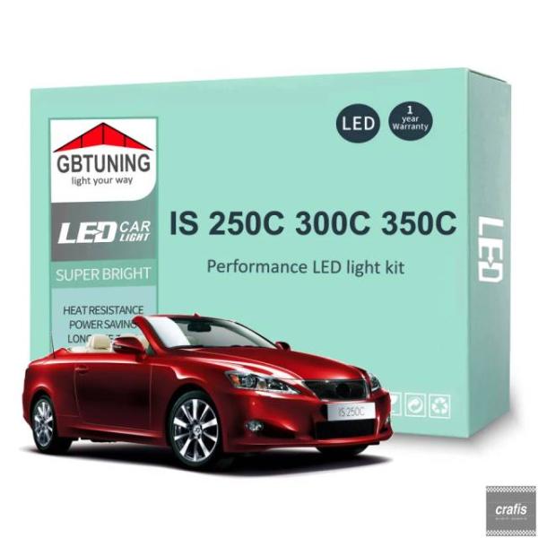並行輸入品 レクサス IS250C IS300C IS350C カブリオレ クーペ 2009-2012 用 LED 室内灯バルブ キット - 15 車内ランプ 